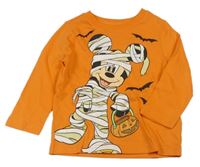Oranžové triko s Mickeym Disney