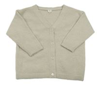 Béžový propínací mikina 