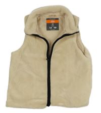 Béžová chlupatá podšitá vesta Primark