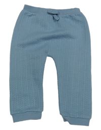 Světlemodré vzorované tepláky TU 