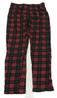 Černo-růžovo-zelené kostkované legíny Pepperts