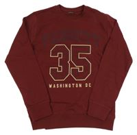 Mahagonová mikina s číslem OVS