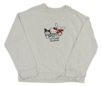 Bílá mikina s Kitty LC Waikiki