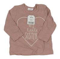 Nové - Starorůžové triko se srdíčkem Next