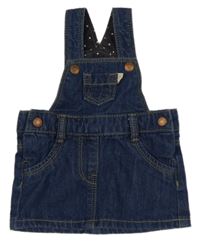 Tmavomodrá riflová laclová sukně Kiabi