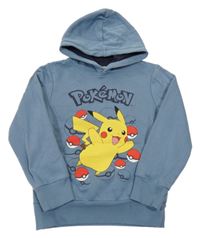 Modrošedá mikina Pikachu s kapucí C&A