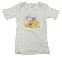Smetanové tričko s Pú a Prasátkem Disney