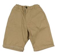 Béžové chino plátěné kraťasy M&S