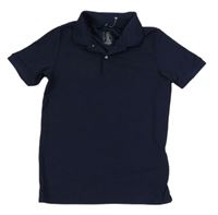 Tmavomodré funkční polo tričko Decathlon