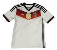 Bílo-červeno-černý funkční fotbalový dres FIFA Adidas 