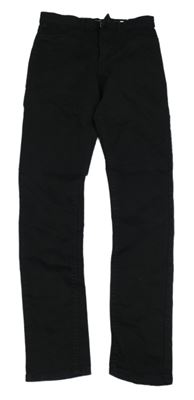 Černé skinny fit teplákové rifle H&M