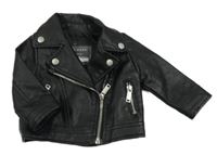 Černý koženkový jarní křivák PRIMARK