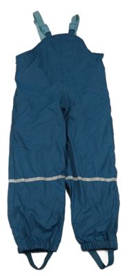 Petrolejové nepromokavé laclové podšité kalhoty lupilu