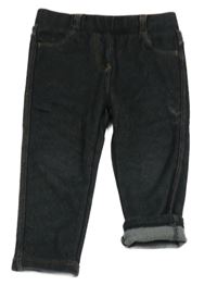 Černé teplé tregíny riflového vzhledu Topomini