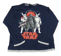 Tmavomodro-šedé triko se Star Wars 