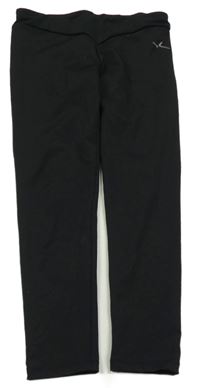 Černé sportovní legíny s flitry