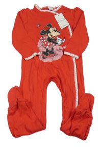 Nové - červený overal s Minnie Disney