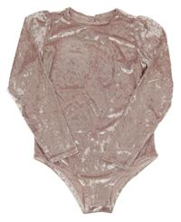 Světlerůžové lesklé sametové body RESERVED