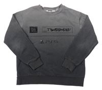 Tmavošedo-černošedá mikina s logem - PlayStation H&M