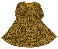 Medové šaty s leopardím vzorem Matalan
