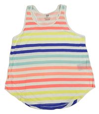 Bílo-barevný pruhovaný top H&M