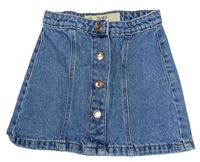 Modrá riflová propínací sukně Denim Co.