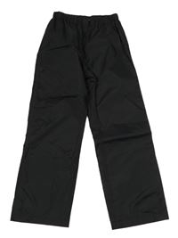 Černé šusťákové podšité kalhoty H&M