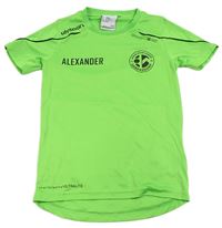 Zelené sportovní funkční tričko s potiskem Uhlsport