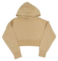 Béžová crop mikina s kapucí Matalan