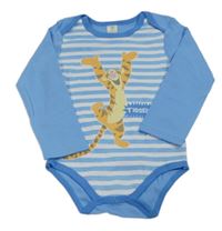 Modro-bílé pruhované body s Tygrem Disney