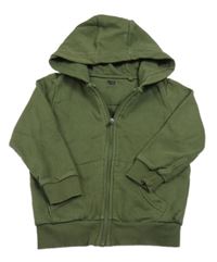 Khaki propínací mikina s kapucí zn. F&F