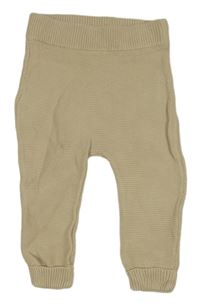 Pískové pletené tepláky