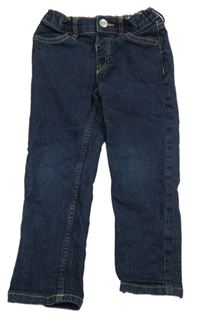 Tmavomodré slim fit rifle H&M