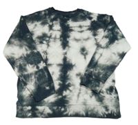 Světlešedo-černá batikovaná mikina Next