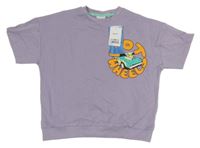 Nové - Lila teplákové tričko s autem - Hot Wheels Next