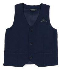 Tmavomodrá slavnostní vesta Primark