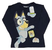 Nové - Tmavomodré triko s Bluey Nutmeg
