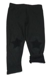 Černé zateplené legíny s hvězdami Next