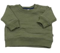 Khaki žebrovaná mikina Zeeman