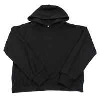 Černá mikina s nápisem a kapucí Page One Young