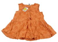 Nové - Cihlová tunika s výšivkami květin Tu