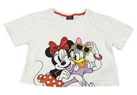 Bílé crop tričko s Minnie a Daisy Primark