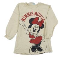 Béžové lehké teplákové šaty s Minnie DeFacto