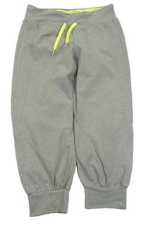 Šedé melírované sportovní crop tepláky H&M
