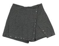Šedé teplákové sukňové kraťasy s plíšky Zara