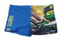 Modré nohavičkové plavky s Lego Ninjago 