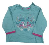 Zelená mikina s jeleny Liegelind