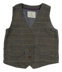 Šedobéžová melírovaná vesta next