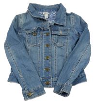 Modrá riflová crop bunda Monsoon