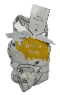 Nové - bílá plyšová deka se zvířátky 